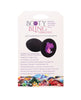 Cargue la imagen en el visor de la galería, Plug vibratorio de silicona con joyas Booty Bling de 3 pulgadas, negro y morado, portátil