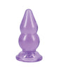 Cargue la imagen en el visor de la galería, Tapón anal doble Pop 6 de cristalitos Doc Johnson Crystal Jellies, morado
