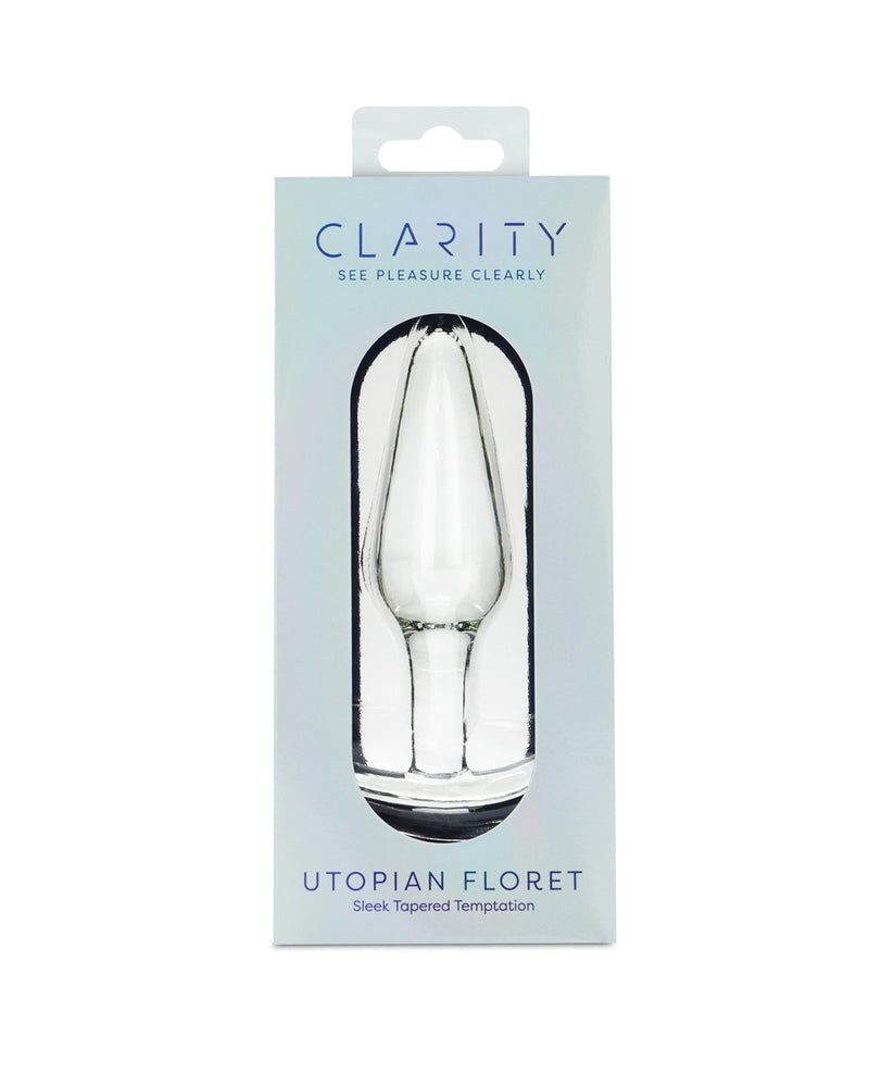 Cargue la imagen en el visor de la galería, Plug anal de vidrio soplado a mano Utopian Floret, diseño esculpido de borosilicato