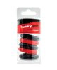 Load image into Gallery viewer, Hunky Junk Jacker 5 Pack Super Stretch Cockrings Soft Black And Red