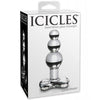 Load image into Gallery viewer, Icicles No 47 Hand Blown Glass Butt Plug Clear Tip For Anal Play