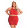 Charger l'image dans la visionneuse de la galerie, Pink Lipstick Midnight Sun Skirt Set Red QN