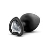 Cargue la imagen en el visor de la galería, Blush Temptasia Bling Plug w/Gem Large - Black