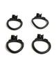 Încărcați imaginea în vizualizatorul Galerie, Sport Fucker Cellmate FlexiSpike Chastity Cage Size 4 Black And Pink Shower Friendly Resin