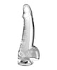 Indlæs billede i gallerifremviser, King Cock Clear 7.5" Cock w/Balls - Clear