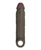 Încărcați imaginea în vizualizatorul Galerie, Shaft Flexskin Liquid Silicone 7.8" Vibrating Sheath - Mahogany