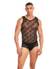 Afbeelding laden in Galerijviewer, Rainbow Party Night Blaze hemdje, 2-delige set met string - Zwart L/XL