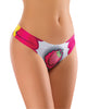 Load image into Gallery viewer, Mememe Intrigue Kissberry Printed Thong XL