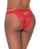Indlæs billede i gallerifremviser, Ooh La Lace Peek-a-Boo Cheeky Panty Red L/XL