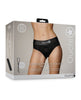 Carregar imagem no visualizador da Galeria, Shots Ouch Vibrating Strap On High-Cut Brief - Black XS/S