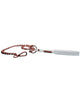 Carregar imagem no visualizador da Galeria, Pleasure Collection Leash White Rose Gold Vegan Leather With Coquette Charm Bondage Lingerie Accessory