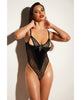 Afbeelding laden in Galerijviewer, FETISH Frisky Fishnet & Vinyl Shelf Cup Peek A Boo Teddy Black SM