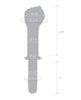 Ladda bilden i Galleri Viewer, Glas 11" Fist Double Ended w/Handle Grip