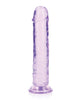 Load image into Gallery viewer, Shots RealRock Crystal Clear 8" Straight Dildo w/Suction Cup - Purple