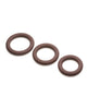 Załaduj obraz do przeglądarki galerii, Curve Toys Jock Silicone Cock Ring Set of 3 - Dark