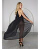 Φόρτωση εικόνας στο πρόγραμμα προβολής Gallery, Sweet esCape Long Mesh Cape & Triple Lace Strap Panty O/S