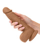 Afbeelding laden in Galerijviewer, Studs Dual Density Silicone 6.25" Dildo - Brown