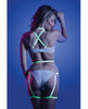 Load image into Gallery viewer, Glow Night Vision Glow in the Dark Gartered Teddy M/L