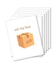 Cargue la imagen en el visor de la galería, Eat My Box Naughty Greeting Card - Pack Of 6