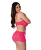 Charger l'image dans la visionneuse de la galerie, Get It Girl Lace Bra w/Skirt & Thong - Pink QN