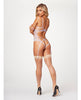 Indlæs billede i gallerifremviser, Sheer Mesh & Lace Demi Cup Teddy Lavender MD