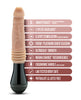 Carregar imagem no visualizador da Galeria, Blush Dr. Skin Silicone Dr. Knight Thrusting Gyrating Vibrating Dildo - Beige