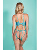 Cargue la imagen en el visor de la galería, Riley Eyelash Lace Teddy w/Side Cutouts Teal XL
