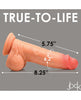 Load image into Gallery viewer, Curve Toys Jock Real Skin Silicone 8" Dildo w/Balls