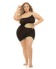 Afbeelding laden in Galerijviewer, Pink Lipstick All You Need Cut Out Dress Black QN
