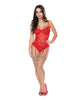 Load image into Gallery viewer, Ooh La Lace Bustier & Panty Red L/XL