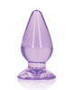 Cargue la imagen en el visor de la galería, Shots RealRock Crystal Clear 3.5" Anal Plug - Purple