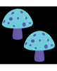 Carregar imagem no visualizador da Galeria, Neva Nude Black Light Glitter Shroom Pasties - Pink/White O/S
