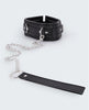 Lataa kuva gallerian katseluohjelmaan, Lust PU Leather Collar & Leash - Black