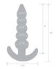 Afbeelding laden in Galerijviewer, Blue Line C & B 4.5" Beaded Plug - Jelly Blue Medium