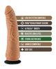 Indlæs billede i gallerifremviser, Blush Lock On 7.5" Hexanite Dildo w/Suction Cup Adapter - Mocha