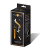 Lataa kuva gallerian katseluohjelmaan, Secret Kisses 4" Handblown Glass Plug - Black/Gold
