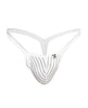 Load image into Gallery viewer, Male Basics Y Buns Thong White Sheer XL