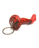 Load image into Gallery viewer, Creature Cocks King Cobra Silicone Key Chain - Black/Red