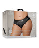 Charger l'image dans la visionneuse de la galerie, Shots Ouch Vibrating Strap On High-Cut Brief - Black XL/XXL