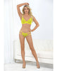 Load image into Gallery viewer, Neon Lace Underwire Bra w/Double Tulle Garter Skirt & Double Elastic Panty Neon Lime XL