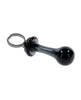 Cargue la imagen en el visor de la galería, Gender X Blow Pop Glass Anal Plug Black Sleek Nonporous