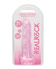 Cargue la imagen en el visor de la galería, Shots RealRock Crystal Clear Non Realistic 7" Dildo - Pink