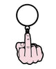 Φόρτωση εικόνας στο πρόγραμμα προβολής Gallery, Wood Rocket Middle Finger Keychain - Pink
