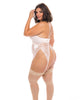 Load image into Gallery viewer, Noah Soft Cup Merrywidow w/Garter Straps & G-String Peach Whip 1X/2X
