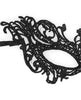Cargue la imagen en el visor de la galería, Shots Ouch Black & White Lace Eye Mask - Royal Black
