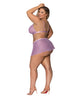 Load image into Gallery viewer, Girl Next Door Strappy Bralette w/Flirty Thong Skirt Lilac 2XL