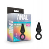 Carica l'immagine nel visualizzatore Galleria, Blush Anal Adventures Platinum Silicone Loop Plug Small Black