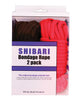 Încărcați imaginea în vizualizatorul Galerie, Plesur Cotton Shibari Bondage Rope 2 Pack - Black/Red