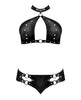 Carica l'immagine nel visualizzatore Galleria, Lust Juno Top w/Velcro Choker Neck & Mini Short Black S/M
