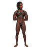 Carregar imagem no visualizador da Galeria, Leather Gemini Double Ring Harness Black O/S